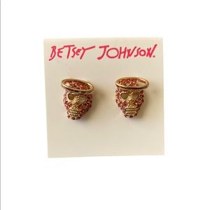 Betsey Johnson crystal stud earrings